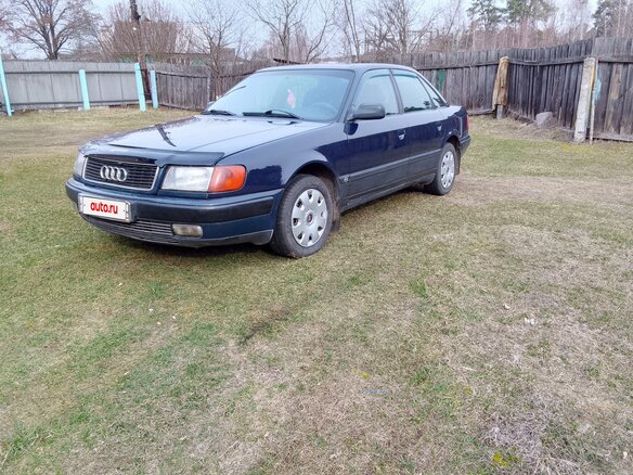 1991 Audi 100 IV (C4), синий, 320000 рублей - вид 10