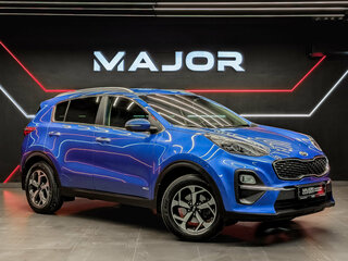 2021 Kia Sportage IV Рестайлинг, синий, 2650000 рублей, вид 3