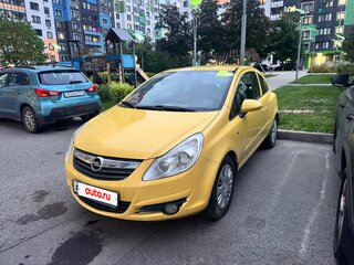 2007 Opel Corsa D, жёлтый, 300000 рублей, вид 1