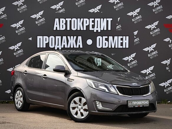 2012 Kia Rio III, серый, 655000 рублей