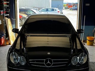 2007 Mercedes-Benz CLK-Класс 200 II (W209) Рестайлинг, чёрный, 850000 рублей, вид 2