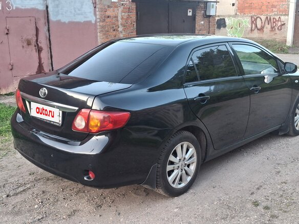 2008 Toyota Corolla AMT X (E140, E150), чёрный, 680000 рублей - вид 3