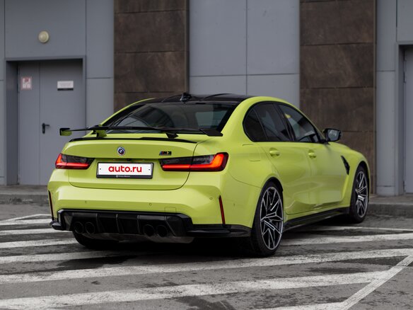 2022 BMW M3 Competition Package VI (G80), жёлтый, 9300000 рублей - вид 3
