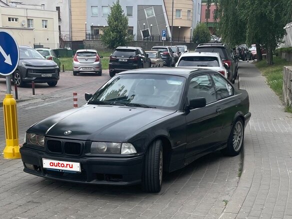 1996 BMW 3 серии 320i III (E36), чёрный, 310000 рублей