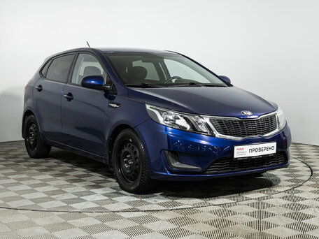 2014 Kia Rio III, синий, 799700 рублей, вид 3