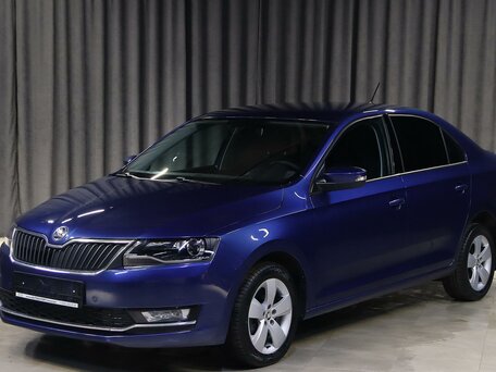 2017 Skoda Rapid I Рестайлинг, синий, 999000 рублей, вид 1