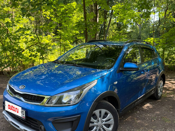 2020 Kia Rio X-Line IV, синий, 1450000 рублей - вид 6