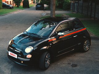 2012 Fiat 500 II, чёрный, 1400000 рублей, вид 3