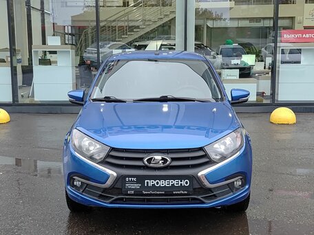 2022 Lada (ВАЗ) Granta I Рестайлинг, синий, 689000 рублей, вид 2