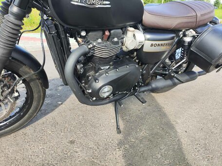 2022 Triumph Bonneville T120, чёрный, 990000 рублей, вид 4