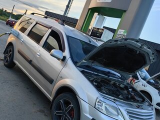 2013 Lada (ВАЗ) Largus I, серебристый, 600000 рублей, вид 1