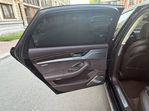 2014 Audi A8 Long III (D4) Рестайлинг, чёрный - вид 14