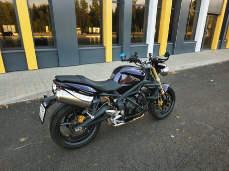 2008 Triumph Street Triple, фиолетовый, 390000 рублей, вид 4