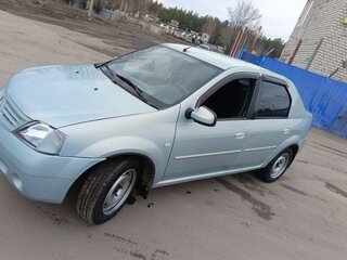 2009 Renault Logan I, зелёный, 370000 рублей, вид 4