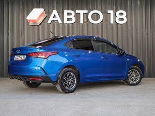 2021 Hyundai Solaris II Рестайлинг, синий, 1720000 рублей, вид 3