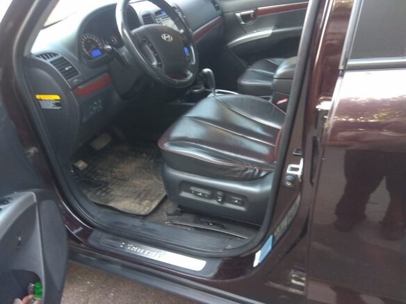 2008 Hyundai Santa Fe II, пурпурный, 1000000 рублей - вид 5