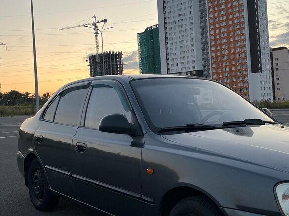 2006 Hyundai Accent ТагАЗ II, серый, 250000 рублей - вид 6