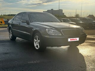 2002 Mercedes-Benz S-Класс 500 Long IV (W220) Рестайлинг, чёрный, 509000 рублей, вид 3