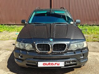 2002 BMW X5 3.0d I (E53), чёрный, 630000 рублей, вид 1