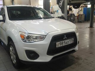 2014 Mitsubishi ASX I Рестайлинг, белый, 1197000 рублей, вид 2