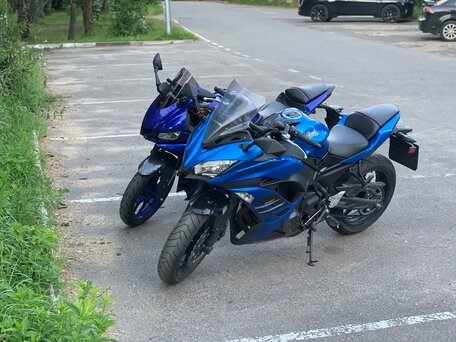 2018 Kawasaki Ninja 650, синий, 650000 рублей, вид 3