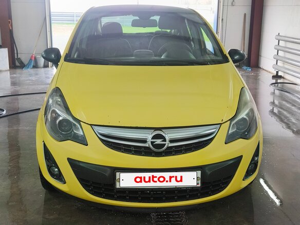 2012 Opel Corsa D Рестайлинг II, жёлтый, 500000 рублей