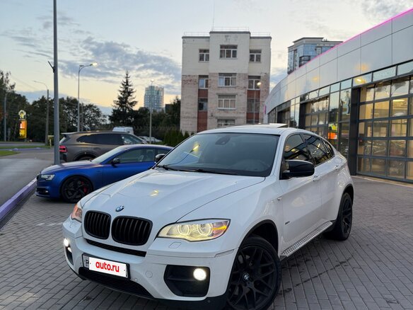 2012 BMW X6 40d I (E71) Рестайлинг, белый - вид 1