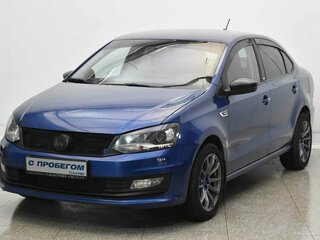 2018 Volkswagen Polo V Рестайлинг, синий, 895000 рублей, вид 1