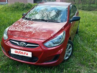 2011 Hyundai Solaris I, красный, 639000 рублей, вид 3