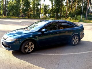 2006 Mazda 6 I (GG) Рестайлинг, синий, 350000 рублей, вид 4