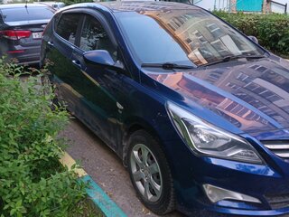 2015 Hyundai Solaris I Рестайлинг, синий, 950000 рублей, вид 2