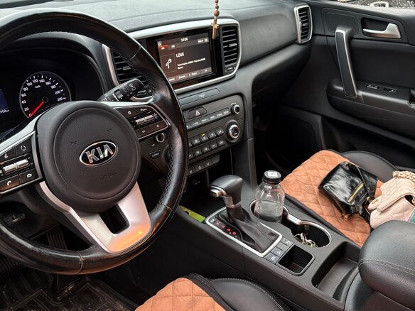 2019 Kia Sportage IV Рестайлинг, чёрный - вид 3