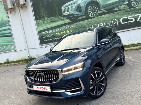2023 Geely Monjaro (Xingyue L) I, синий, вид 2