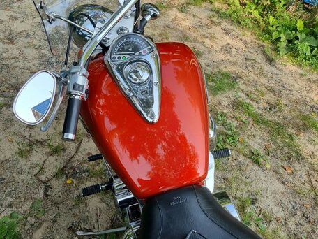 2005 Honda VTX 1300, оранжевый, 680000 рублей, вид 4