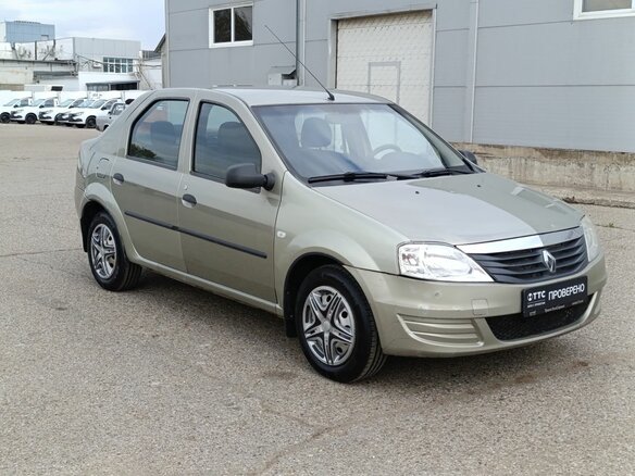 2011 Renault Logan I Рестайлинг, бежевый, 370000 рублей - вид 2