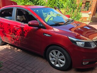 2016 Kia Rio III Рестайлинг, красный, 960000 рублей, вид 1
