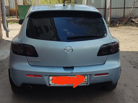 2006 Mazda 3 I (BK) Рестайлинг, голубой - вид 3