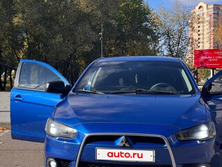 2011 Mitsubishi Lancer X Рестайлинг, синий, 850000 рублей, вид 4
