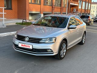 2014 Volkswagen Jetta VI Рестайлинг, серебристый, 1175000 рублей, вид 2
