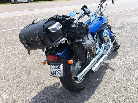 2003 Yamaha XVS400 Drag Star, синий, 350000 рублей - вид 19