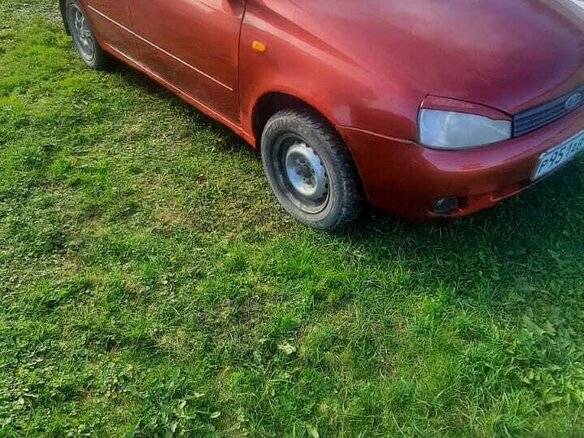 2008 Lada (ВАЗ) Kalina I, красный, 120000 рублей - вид 1