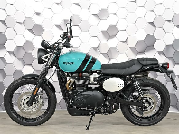2025 Triumph Scrambler, зелёный - вид 3