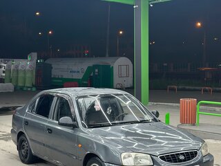 2004 Hyundai Accent ТагАЗ II, серый, 190000 рублей, вид 2