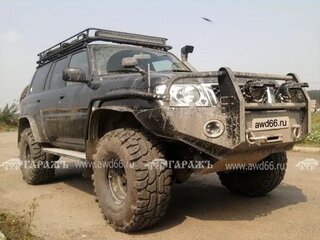 2009 Nissan Patrol V (Y61) Рестайлинг, чёрный, 3890000 рублей, вид 3