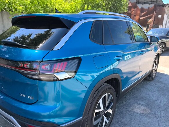 2022 Volkswagen Tayron I Рестайлинг, голубой - вид 7