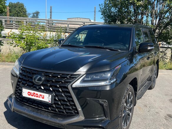 2021 Lexus LX 570 III Рестайлинг 2, чёрный, 9375000 рублей - вид 1