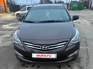 2014 Hyundai Solaris I Рестайлинг, коричневый, 950000 рублей, вид 1