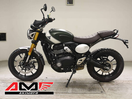 2025 Triumph Scrambler, зелёный, 670000 рублей, вид 3