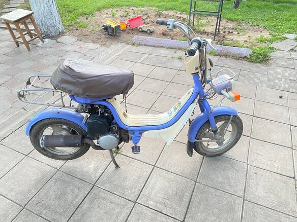 1980 Suzuki AP 50, синий, 30000 рублей - вид 1