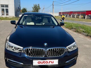 2019 BMW 5 серии 530i xDrive VII (G30/G31/G38), синий, 4650000 рублей, вид 1